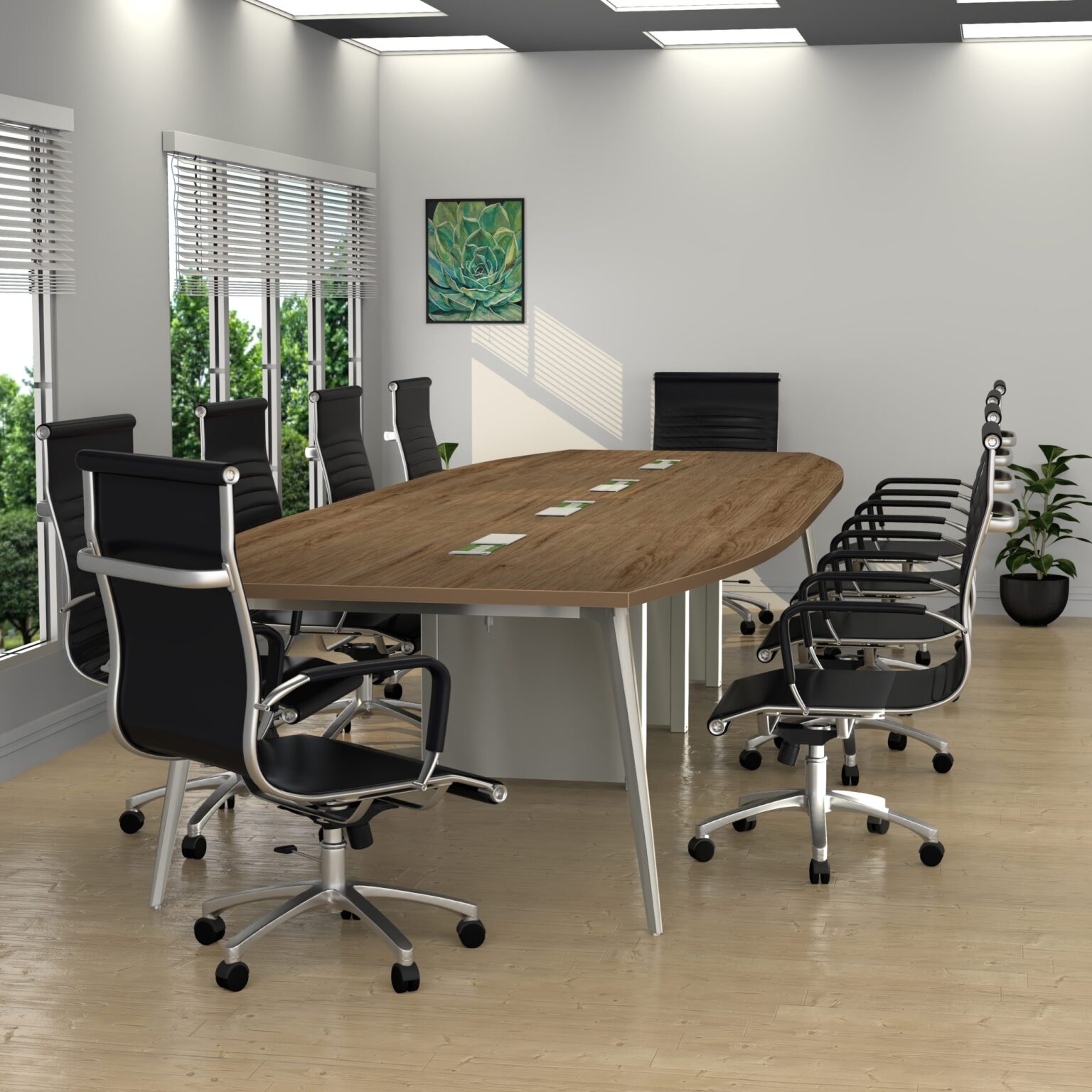 Boat Shaped Conference Table Top - Various Color and Size - OFWD ...