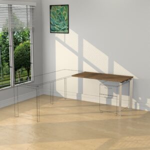 Inspire 24″ or 30″ Deep x 48″ Long Inspire Return – Various Color with Silver Legs