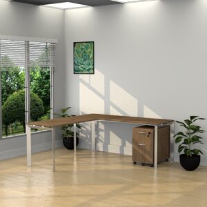 Inspire 71" x 78′" L-shape with Pedestal